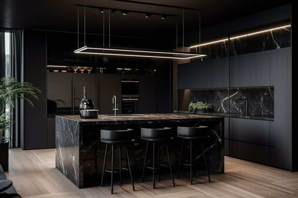 Dramatic-all-black-kitchen-design