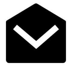 mail-open-fill svart
